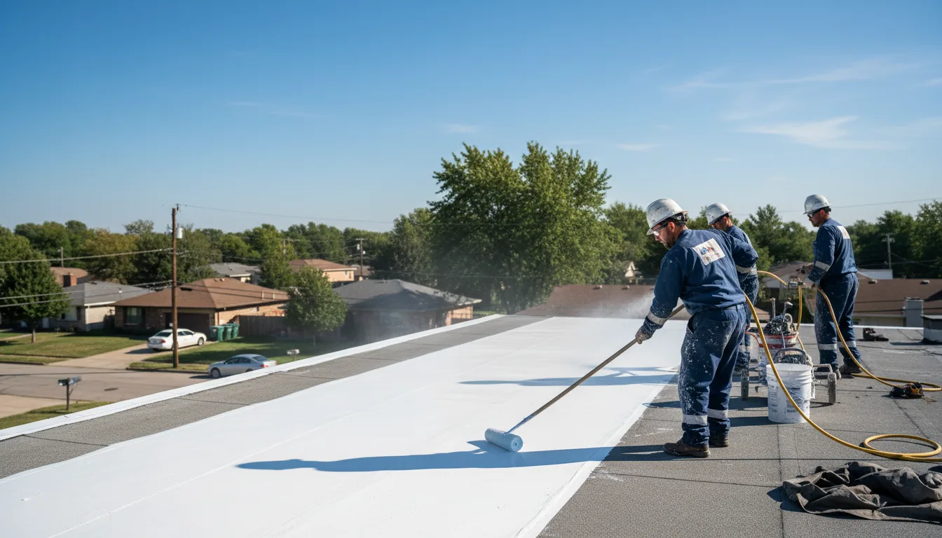 Commercial roof coating in Electra, TX near me